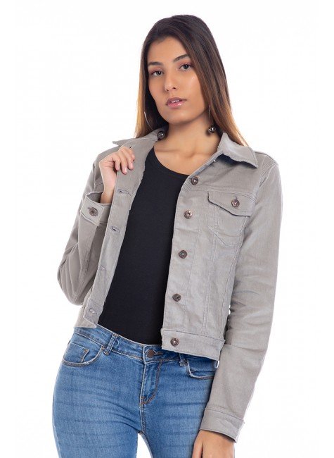 jaqueta de veludo feminina