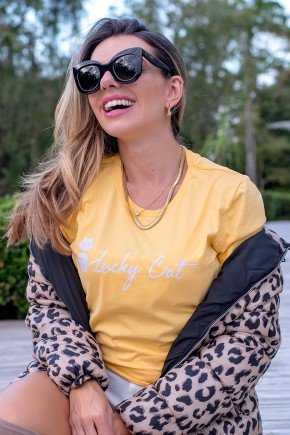 02f0098 05 camiseta feminina hiatto lucky cat amarelo 2
