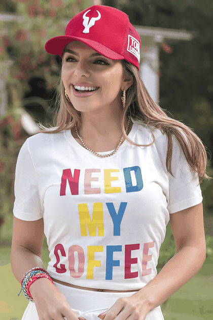 Camiseta Feminina Need My Coffee Hiatto