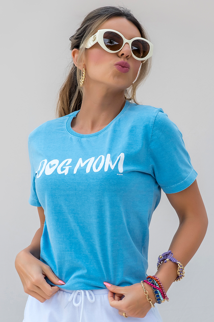 Camiseta Feminina Dog Mom Hiatto Estonada