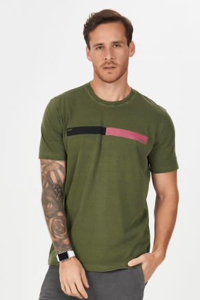 02m0321 camiseta masculina estonada mens hiatto verde musgo 6