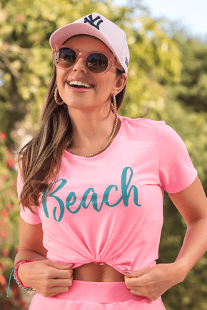 02f0082 68 camiseta feminina beach neon rosa 1