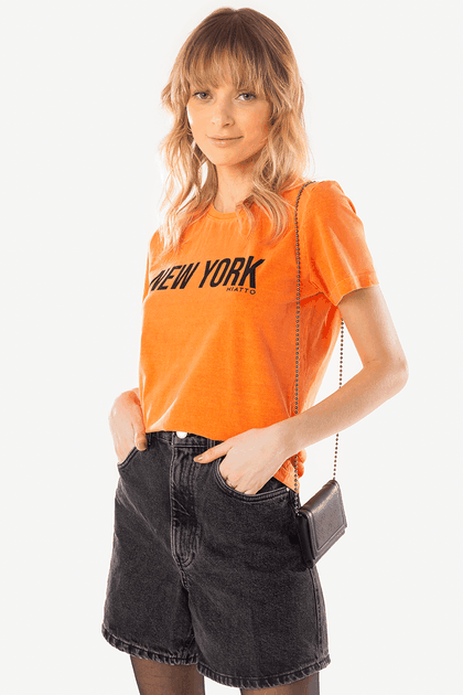 Camiseta Feminina Estonada New York Hiatto