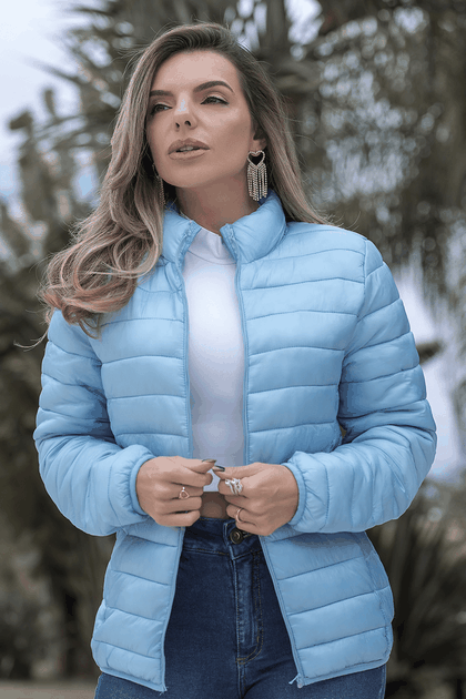 10f0004 56 jaqueta feminina puffer bolso invisivel azul claro 1