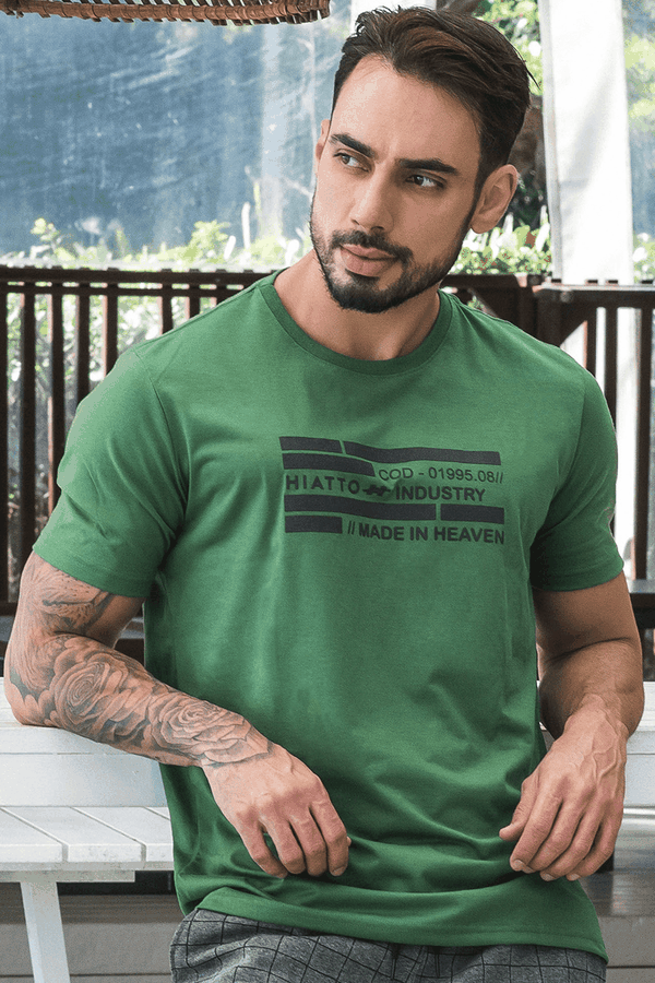 02m0354 007 camiseta masculina made in hiatto verde 1