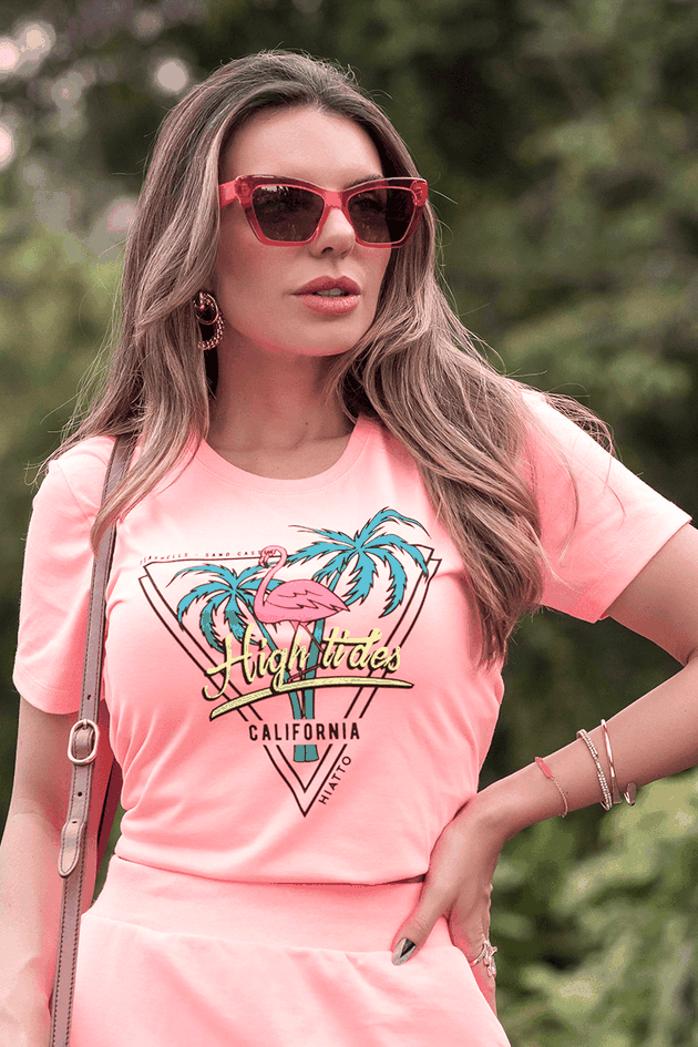 camiseta feminina hight tides hiatto laranja neon 02f0021 067 9
