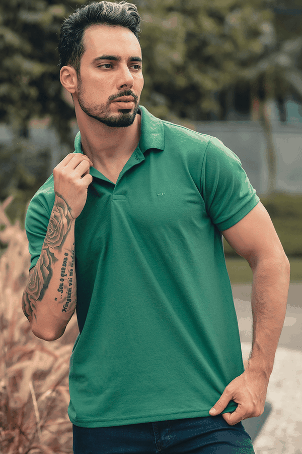 camisa polo masculina basica hiatto verde 01m0125 07 17