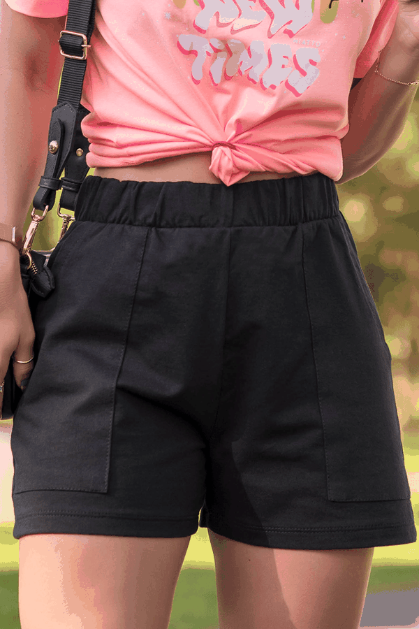 shorts feminino com bolso quadrado hiatto preto 07f0014 002 2