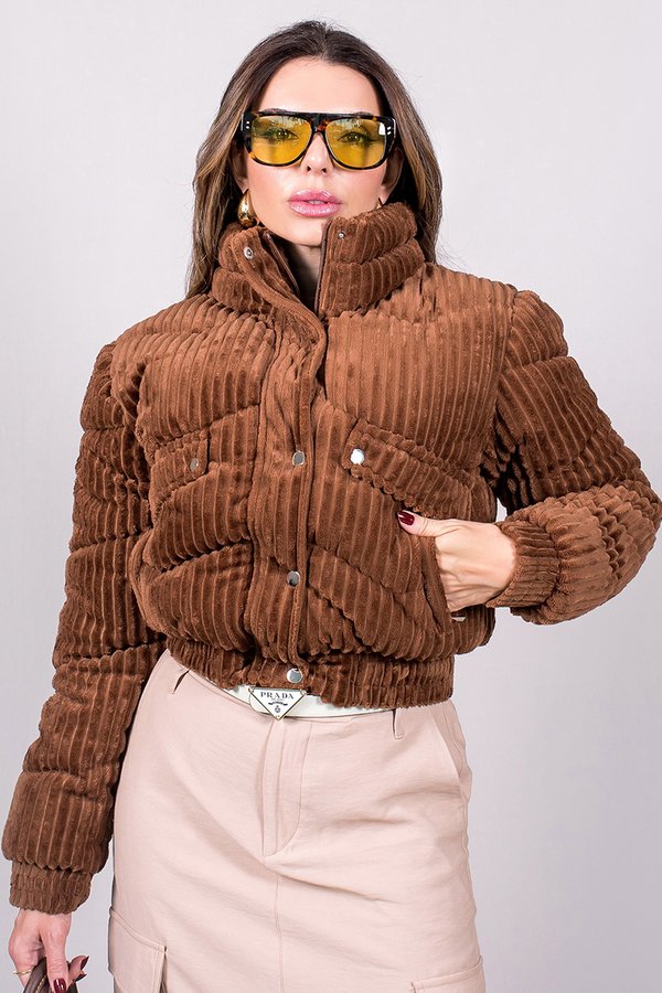 21f0014 009 jaqueta feminina puffer cotele hiatto marrom 3
